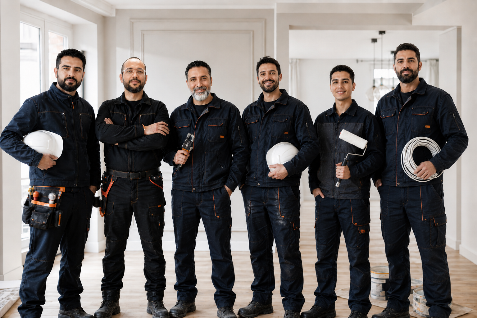 Équipe BRAVOTRAVO sur chantier de rénovation